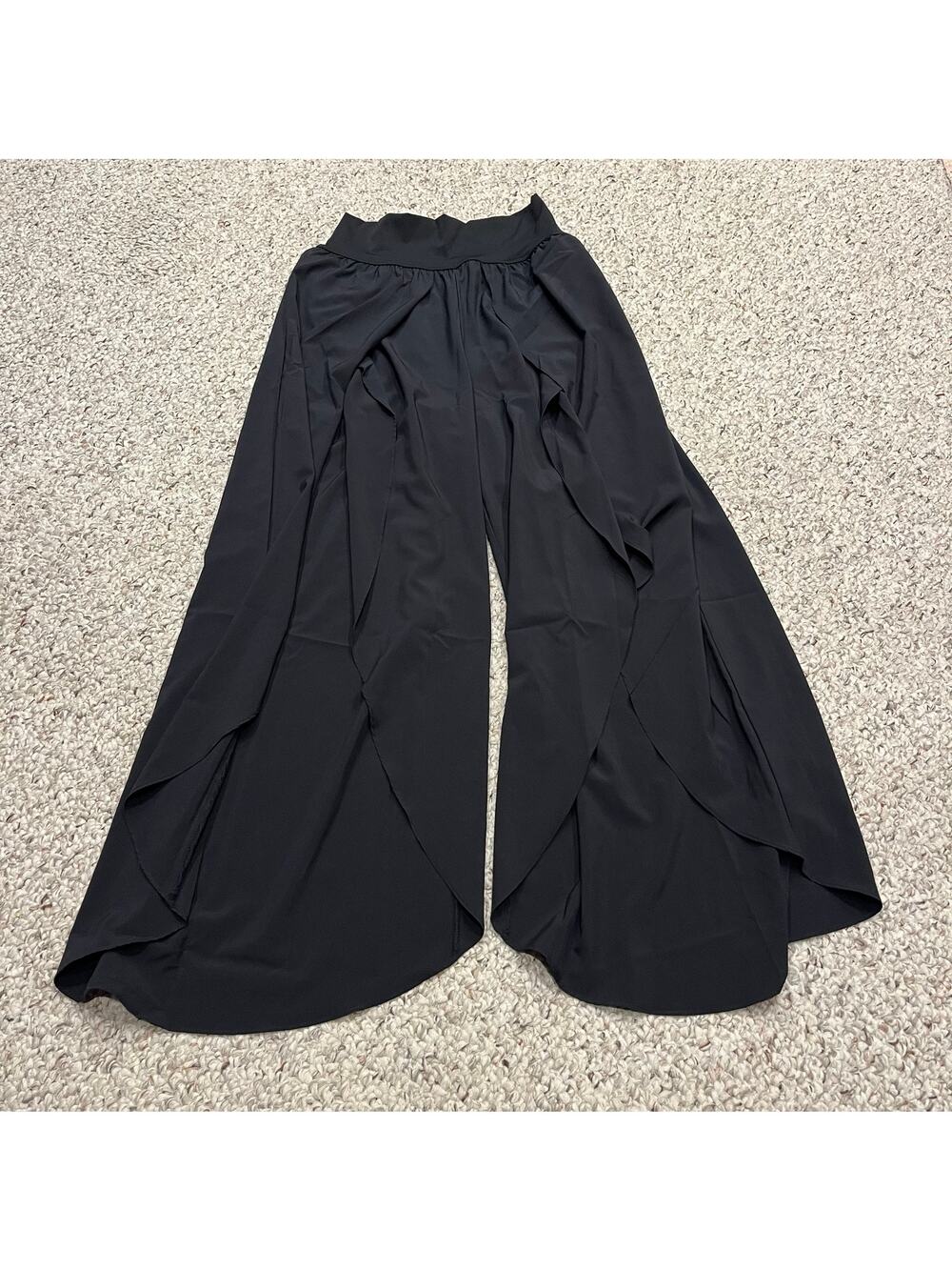 NEW Halara Breezeful High Waisted Palazzo Pants S Flowy Wide Leg Black Casual